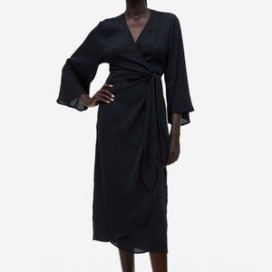 H&M Jacquard-weave Wrap Dress L - New with tags!